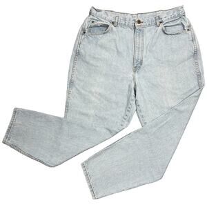 Chic Plus Size Jeans Womens 22W (36") Light Wash Cotton USA 90s High Rise VTG